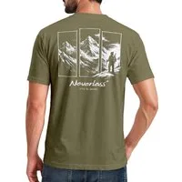 Neverless Print-Shirt Herren T-Shirt Backprint Grafik Aufdruck Nature Outdoor Wandern mit Print