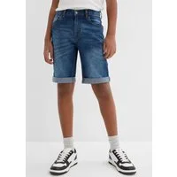 bonprix Bermudas aus Stretch-Material, Slim fit Passform, verstellbarer Taillenbund