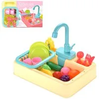 CLTYQ Spielküche Küchenspüle Spielzeug Set - Spüle mit Wasserfunktion, Kunststoff ‎Kunststoff, mulation Geschirrspüler Arbeitsarmatur & Abfluss Geschenke