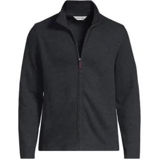 Bedford-Cardigan mit Reißverschluss, Herren, size: regular, Blau, Baumwoll-Mischung/Polyester-Mischung, by Lands' End