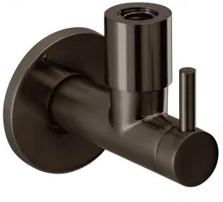 Herzbach Design iX Eckventil 1/2" Edelstahl Black, 21.954780.1.40 21.954780.1.40