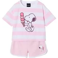 vertbaudet Kleid & Hose Mädchen-Set aus T-Shirt und Shorts PEANUTS SNOOPY