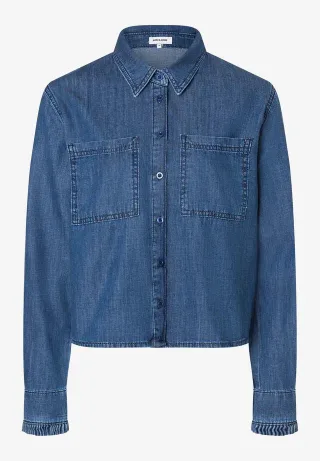 MORE & MORE - Helle Denim Bluse blau - Gr. - 40