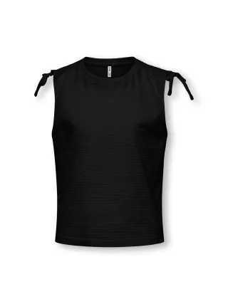 KIDS ONLY - KOGOLIVIE S/L STRING TOP JRS black - Gr. - 158/164