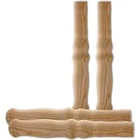 BigDean Stangengriff 4 XXL Holzgriffe für Schiebkarre/Schubkarre ca. 23,5 cm lang (Set, 4-St., Holzgriffe), Langlebig, Griffig, Stark