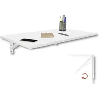 KDR Produktgestaltung Klapptisch 80x50 Wandklapptisch Esstisch Küchentisch Schreibtisch Wand Tisch, Weiß
