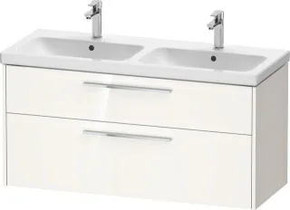 Duravit D-Code Waschtischunterschrank wandhängend Schubk. 2, für Doppelwaschtisch DC4674010220000