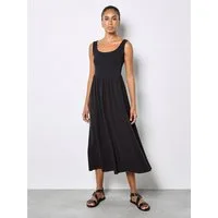 Apricot Midikleid Midikleid mit Jersey-Oberteil