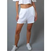 fashionshowcase Shorts Shorts Damen Palazzo-Shorts aus Musselin - Sommerhose 100% Baumwolle