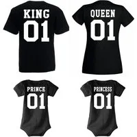 Youth Designz Strampler King Queen Prince Princess Herren Damen Baby T-Shirt Strampler Body (1-tlg) in tollem Design