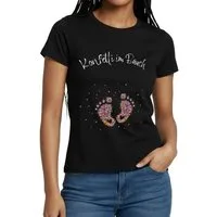 Spreadshirt T-Shirt Karneval Konfetti Schwangerschaft Werdende Mutter Frauen T-Shirt (1-tlg)