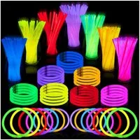 JOYIN Knicklicht JOYIN Knicklichter Party Set für Kinder,100 Stück Leuchtstäbe,7 Farben