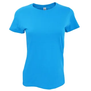 SOLS Womens/Ladies Imperial Heavy Short Sleeve T-Shirt (Karibikblau)
