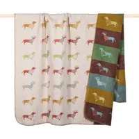 Wohndecke DACKEL, PAD, Made in Europe, Kuscheldecke, Wendefunktion, 150x200 cm