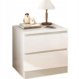 Muvu Nachttisch, Weiß, Holz, 40x41x30 cm, Schlafzimmer, Nachttische