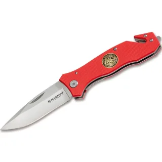 Rettungsmesser Magnum by Böker FEUERWEHR | Fire Department | Taschenmesser | rot | Gurtmesser