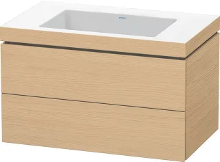 Duravit L-Cube c-bonded Set wandhängend Natur Eiche Matt 800x480x500 mm - LC6927N3030 LC6927N3030