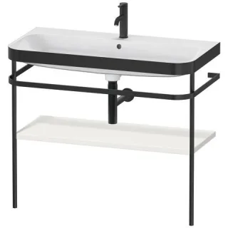 Duravit Happy D.2 Plus c-bonded Set mit Metallkonsole Nordic Weiß Seidenmatt 975x490x850 mm - HP4738 HP4738O3939