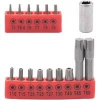 BENSON Bit-Set Bit Satz Set Torx Schraubendreher Schraubenzieher, Bitsatz, Bitset, Sortiment, 16tlg