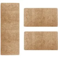casa pura Hochflor-Bettumrandung Sphinx, 11 Farben, Teppichläufer, ideal im Schlafzimmer, Höhe 9 mm, (3-tlg), Shaggy