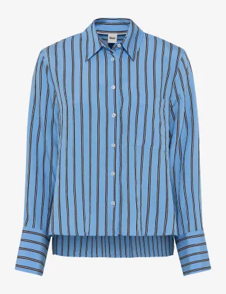 Brax Damen Bluse Style VICA blue heaven, Blau, Gr. 48