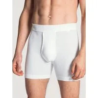 CALIDA Langer Boxer Cotton 1:1 elastischer Softbund, Eingriff, Feinripp-Qualität, langes Bein