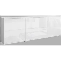 OTTO home Lowboard Kenia (1 St), 2 Türen, 2 Schubladen, Breite 180 cm, höhenverstellbare Einlegeböden