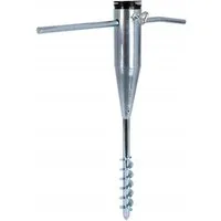 Domax Pfostenträger Domax GRUNDLINE Einschraub Bodenhülsen mit runder Basis, (1-St)