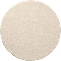 OTTO home Badematte Vanessa, Badvorleger, Badezimmer Teppich, Höhe 10 mm, rutschhemmend beschichtet, schnell trocknend, strapazierfähig, fußbodenheizungsgeeignet, Polyester, rund, Badteppich, weiche Haptik, unifarben