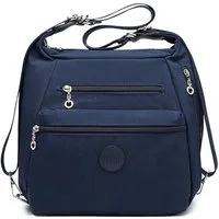 KONO Handtasche Rucksack Damen Umhängetaschen Nylon Schultertaschen 3 in 1 Handtasche
