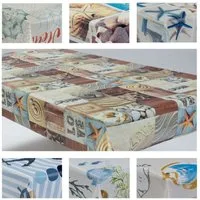 laro Tischdecke Wachstuchtischdecke Meereswelt PVC Eckig