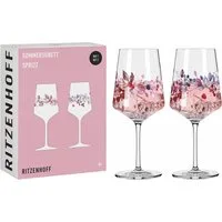 Ritzenhoff Weißweinglas Ritzenhoff Aperitifgläser 2er Set Sommersonett SPRIZZ 2023