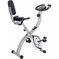 SportPlus Heimtrainer SP-HT-1003, S-Bike, Heimtrainer, klappbar, mit Rückenlehne & 8 Widerstandsstufen