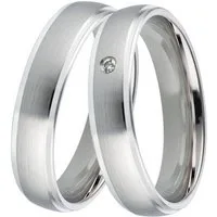 DOOSTI Trauring Schmuck Geschenk Silber 925 Trauring Ehering Partnerring LIEBE, Made in Germany, wahlweise mit oder ohne Zirkonia