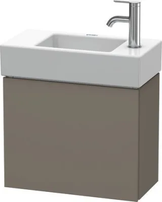 Duravit L-Cube Waschtischunterbau wandhängend Flanell Grau Seidenmatt 480x240x400 mm - LC6246R9090 LC6246R9090