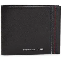 Tommy Hilfiger Geldbörse TH CENTRAL CC & COIN, Herren Geldbeutel, Portemonnaie mit Logoschriftzug und Kontrastnaht