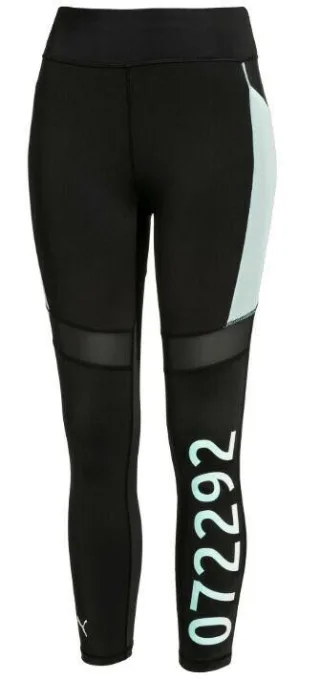 Puma x Selena Gomez SG Leggings enge Fitness Schwarz Fair Aqua Womens 518523 03