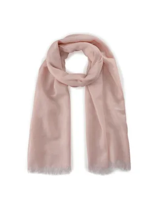 Feiner Schal aus weicher Woll-Mischung mit Lurex rosa - Gr. - one size