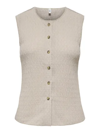 ONLY - ONLILSE S/L STRUCTURE VEST JRS NOOS Silver Lining - Gr. - S