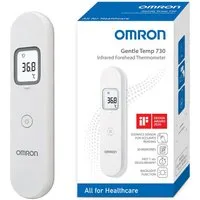 Omron Stirn-Fieberthermometer Gentle Temp 730, berührungsloses Infrarot-Thermometer mit Distanzsensor, schnelle, präzise, kontaklose Messung, geeignet für alle Altersgruppen