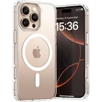 CoolGadget Handyhülle Premium Silikon Handy Case für iPhone 16 Pro 6,3 Zoll, Hülle Transparent Schutzhülle kompatibel mit MagSafe Zubehör