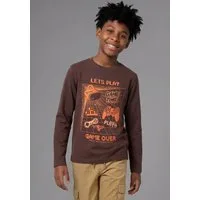 KIDSWORLD Langarmshirt Gamer-Shirt Langarm, Basic-Stil, für Alltag und Freizeit