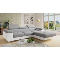 Sofnet Ecksofa Divo, mit Schlaffunktion und Bettkasten, Schlafsofa mit einstellbare Kopfstützen - Wohnlandschaft