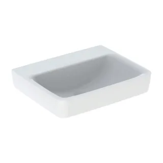 Geberit Renova Plan Waschtisch 501635001 55x44cm, ohne Hahnloch, ohne Überlauf, weiß