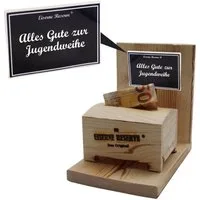 Eiserne Reserve® Geschenkbox Alles Gute zur Jugendweihe - Eiserne Reserve Geldbox - Geldgeschenk Sc