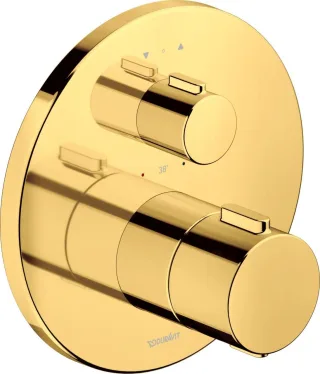 Duravit Thermostatarmaturen Thermostat Unterputz, 2 Verbraucher Gold Poliert 170x94x170 mm - TH42000 TH4200014034