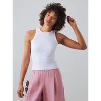 HONEST BASICS Tanktop Geripptes Racer-Top aus Bio- und recycelter Baumwolle
