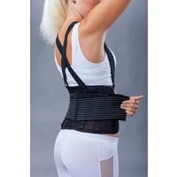 Lorey Medtec Rückenbandage Rückenstützgurt mit Schulterträgern, Lendenstütze, Unisex