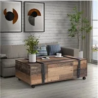 FORTE Couchtisch Couchtisch Fobya, auf Rollen, Breite ca. 110 cm