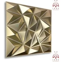 IKHEMalarka 3D Wandpaneel 3D Paneele PVC Kunststoffpaneele, BxL: 50,00x50,00 cm, 0,25 qm, (1 Stück, 3D Wandpaneele Deckenpaneele) hochwertige & harte PVC 3D Platten Wand & Decke